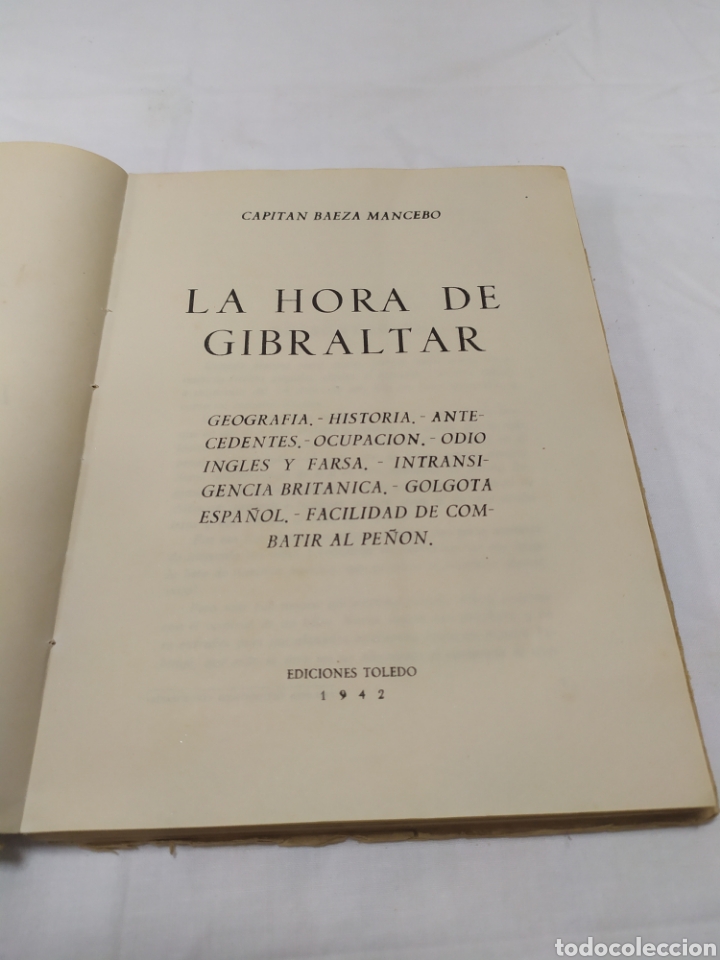 Libros: La hora de Gibraltar, Capit&aacute;n Baeza Mancebo, 1942 - Foto 3