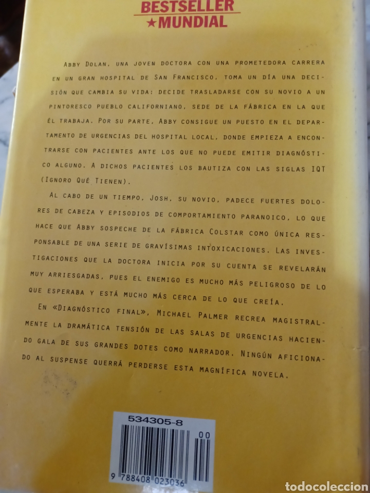 Libros: Barybook 135. Diagn&oacute;stico final Michael Palmer planeta - Foto 2