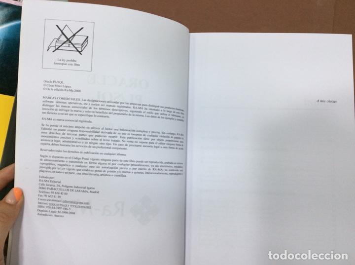Libros: ORACLE PL/SQL - PEREZ,CESAR ra-ma - Foto 2