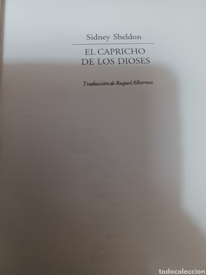 Libros: Barybook 228. El capricho de los dioses Sidney Sheldon Emece - Foto 4