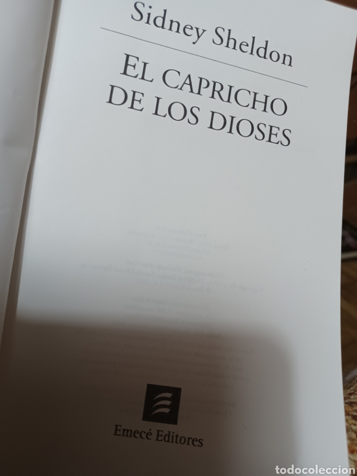 Libros: Barybook 228. El capricho de los dioses Sidney Sheldon Emece - Foto 6