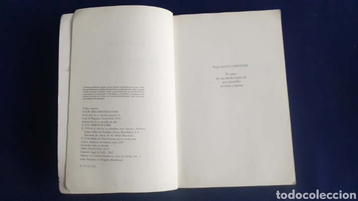 Libros: TUS ZONAS ERRONEAS, WAYNE W. DYER, ESTADO ACEPTABLE - Foto 2
