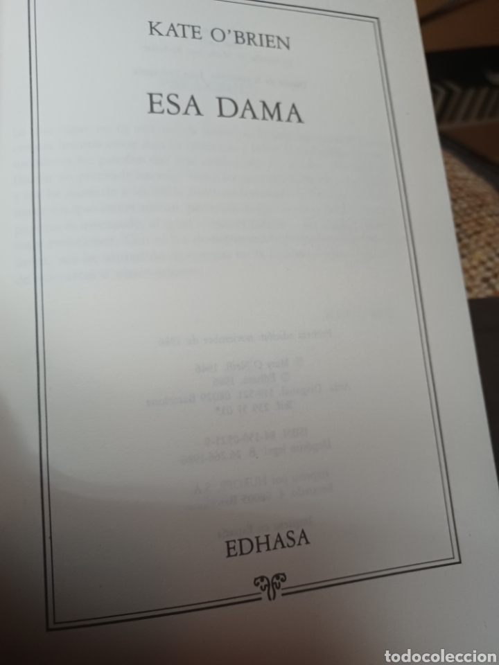 Libros: Barybook C21. Esa Dama Jate OBrien edhasa - Foto 2