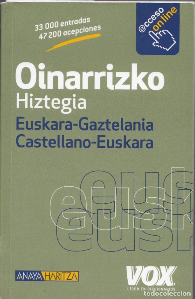 Libros: DICCIONARIO EUSKARA-CASTELLANO-VOX VASCO-OINARRIZKO - ACB
