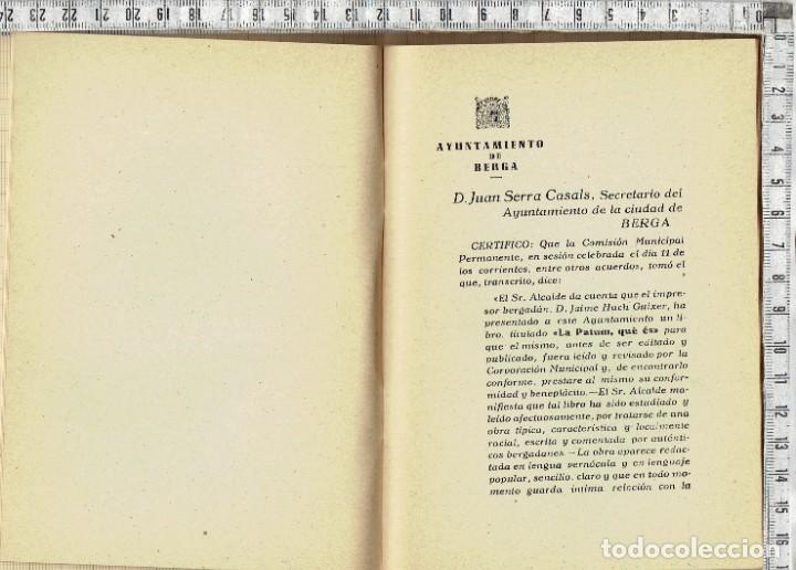 Libros: LIBRO LA PATUM QUE ES ? EDITADO EL CORPUS DEL 1950 - BERGA. - Foto 2