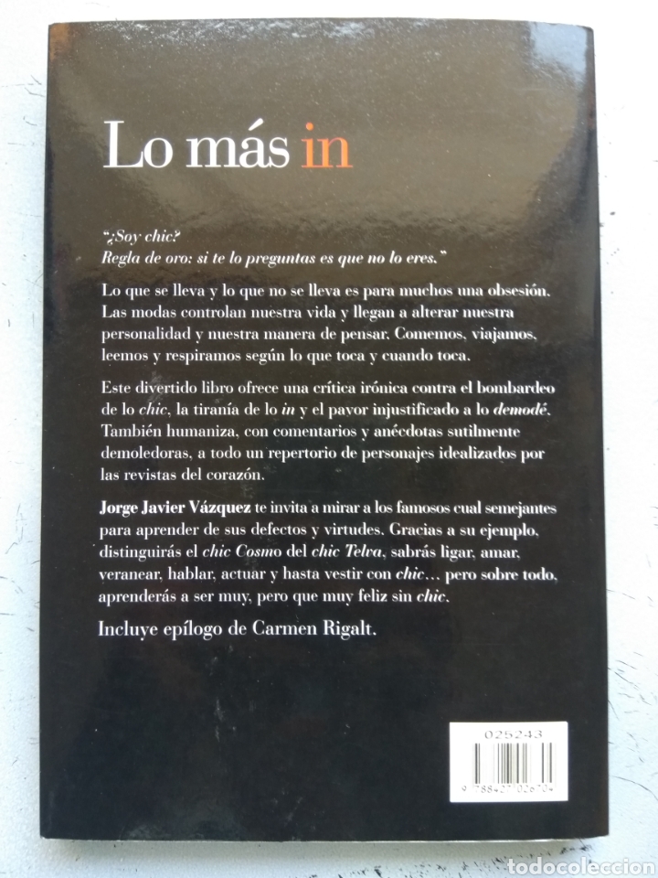 Libros: LO MAS IN/JORGE JAVIER V&Aacute;ZQUEZ - Foto 4