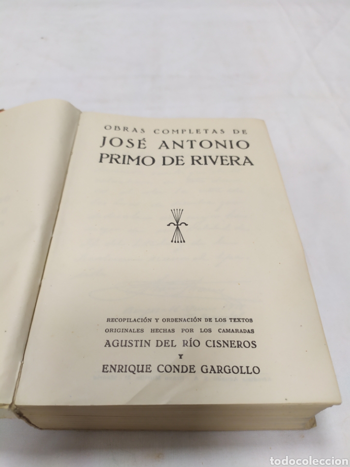 Libros: Obras completas Jos&eacute; Antonio Primo de Rivera, 1945 - Foto 3