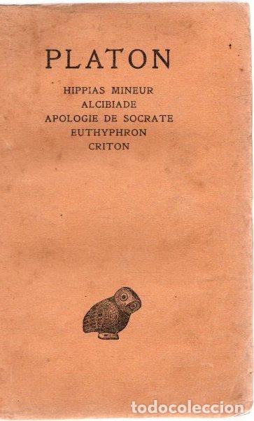 Libros: Hippias Mineur/Alcibiade/Apologie de Socrate/Euthyphron/Criton - Platon - Foto 1