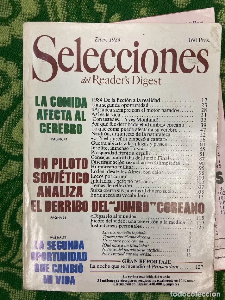 Libros: SELECCIONES DEL READERS DIGEST - ENERO DE 1984 - Foto 1
