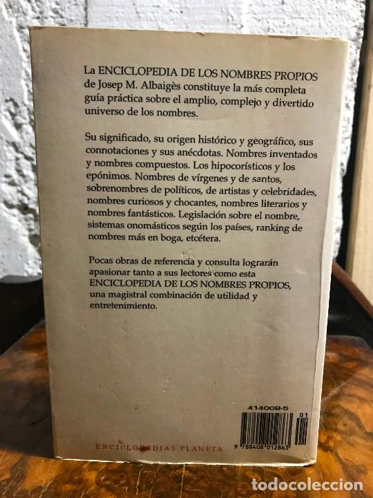 Libros: Enciclopedia de los nombres propios. PEDIDO M&Iacute;NIMO 5&euro; - Foto 2