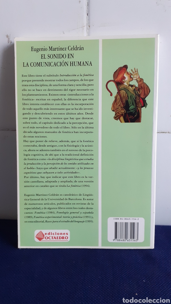 Libros: EL SONIDO EN LA COMUNICACION HUMANA, EUGENIO MARTINEZ CELDRAN, ESTADO IMPECABLE - Foto 2