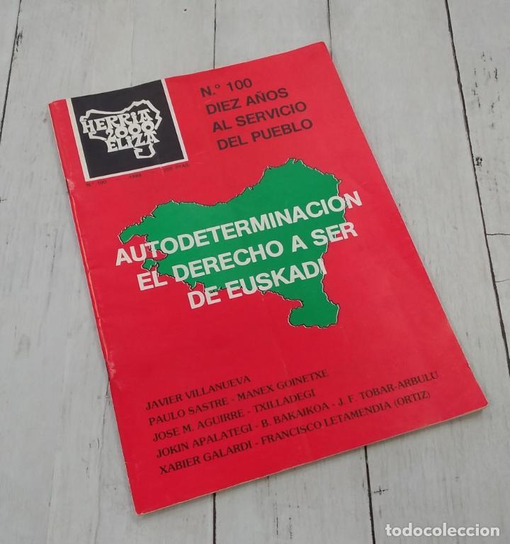 Livres: Herria-Eliza 100. Diez a&ntilde;os al servicio del pueblo. Autodeterminaci&oacute;n, el derecho a ser de Euskadi
