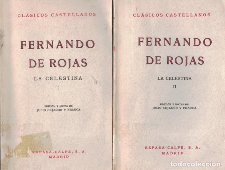 Libros: LA CELESTINA. 2 Tomos. - Rojas. Fernando de, - Foto 1
