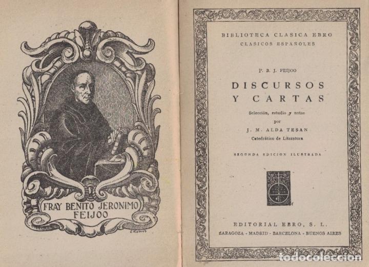 Libros: DISCURSOS Y CARTAS. - Feijoo. B. J., - Foto 1