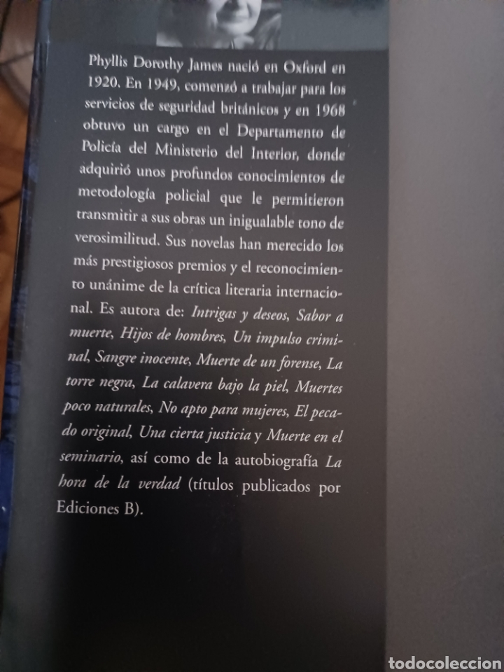 Libros: Barybook 300. . La Sala del Crimen P.D.James ediciones B afluentes - Foto 3