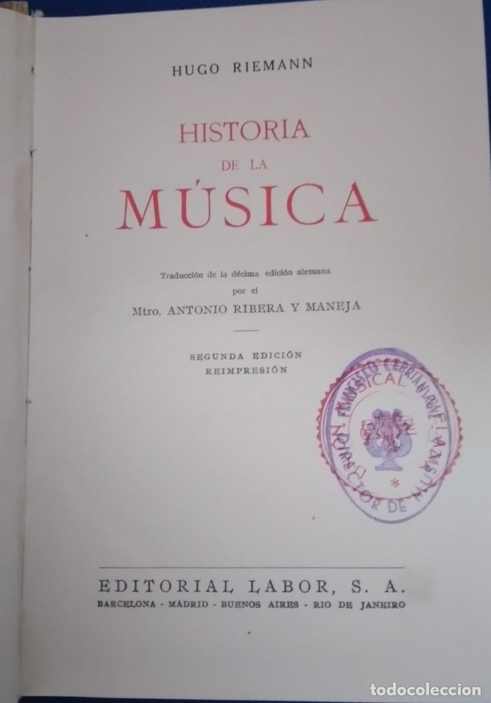 Libros: HISTORIA DE LA M&Uacute;SICA - Foto 2