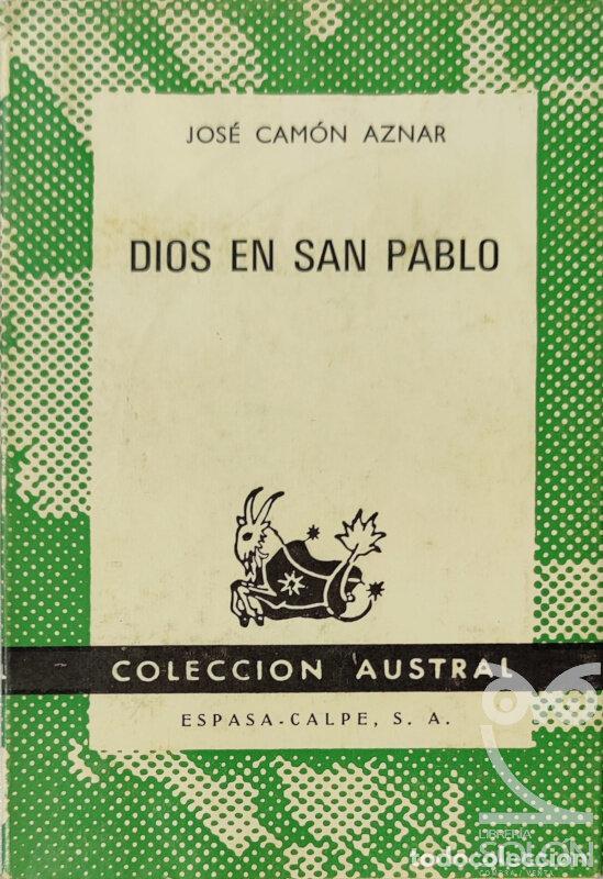 Libros: Dios en San Pablo - Jos&eacute; Cam&oacute;n Aznar - Foto 1