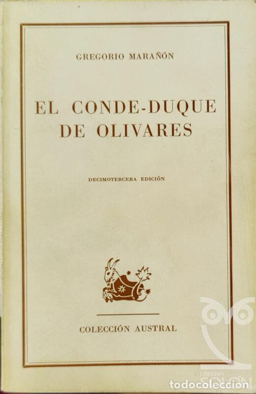Libros: El Conde-Duque de Olivares - Gregorio Mara&ntilde;&oacute;n - Foto 1