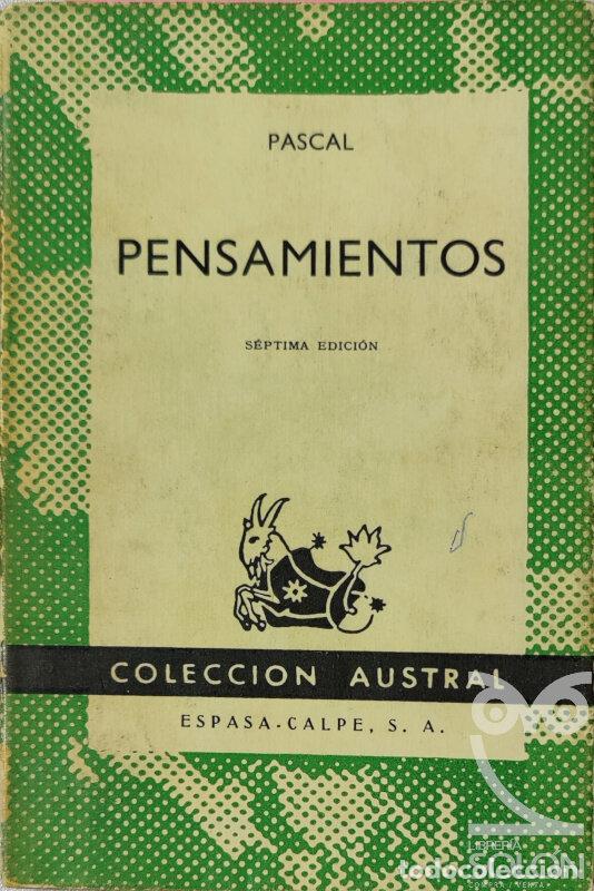 Libros: Pensamientos - Blaise Pascal - Foto 1