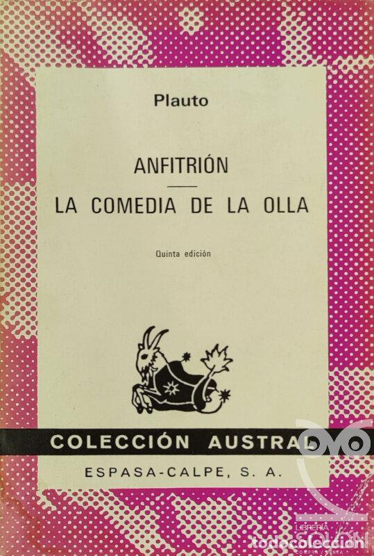 Libros: Anfitri&oacute;n / La comedia de la olla - Plauto - Foto 1