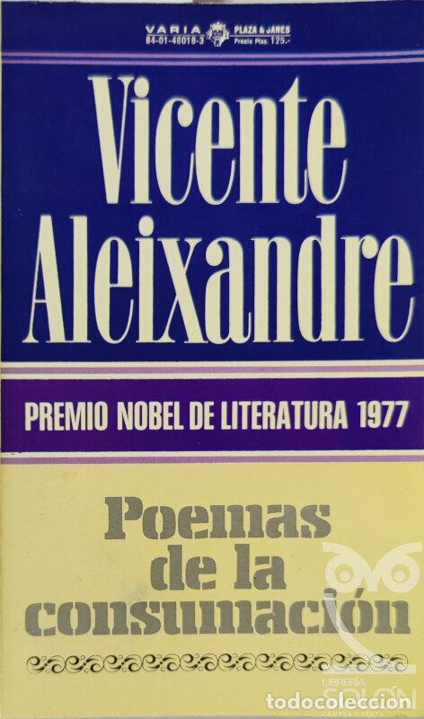 Libros: Poemas de la consumaci&oacute;n - Vicente Aleixandre - Foto 1