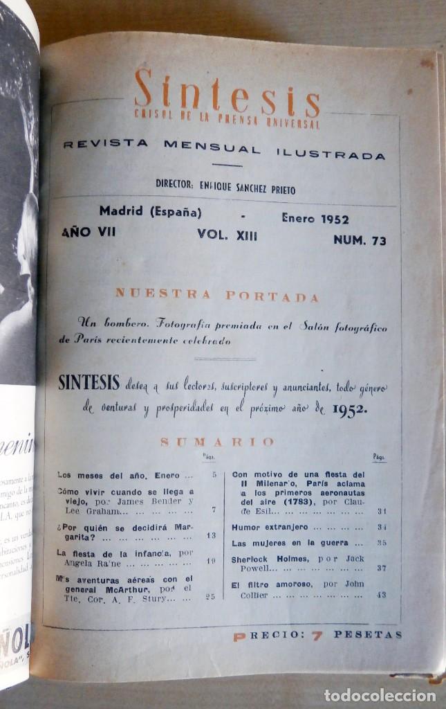 Libros: REVISTA SINTESIS. N&uacute;meros 73 al 83. Madrid, 1952 - Foto 1