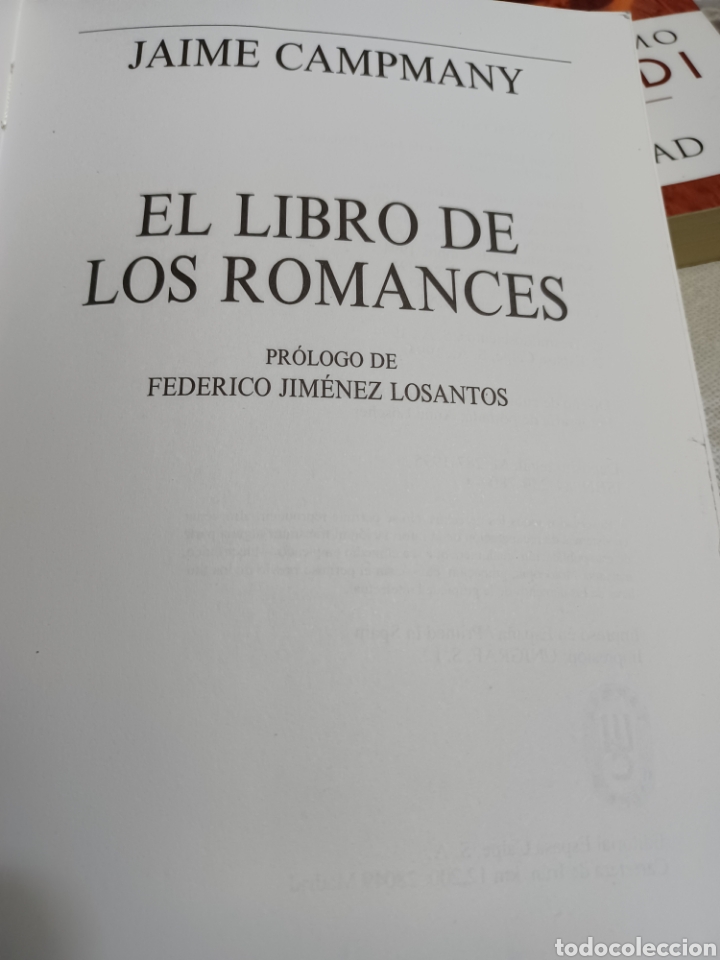 Libros: Barybook C20. El libro de los romances jaime Capmany Espasa Calpe - Foto 3