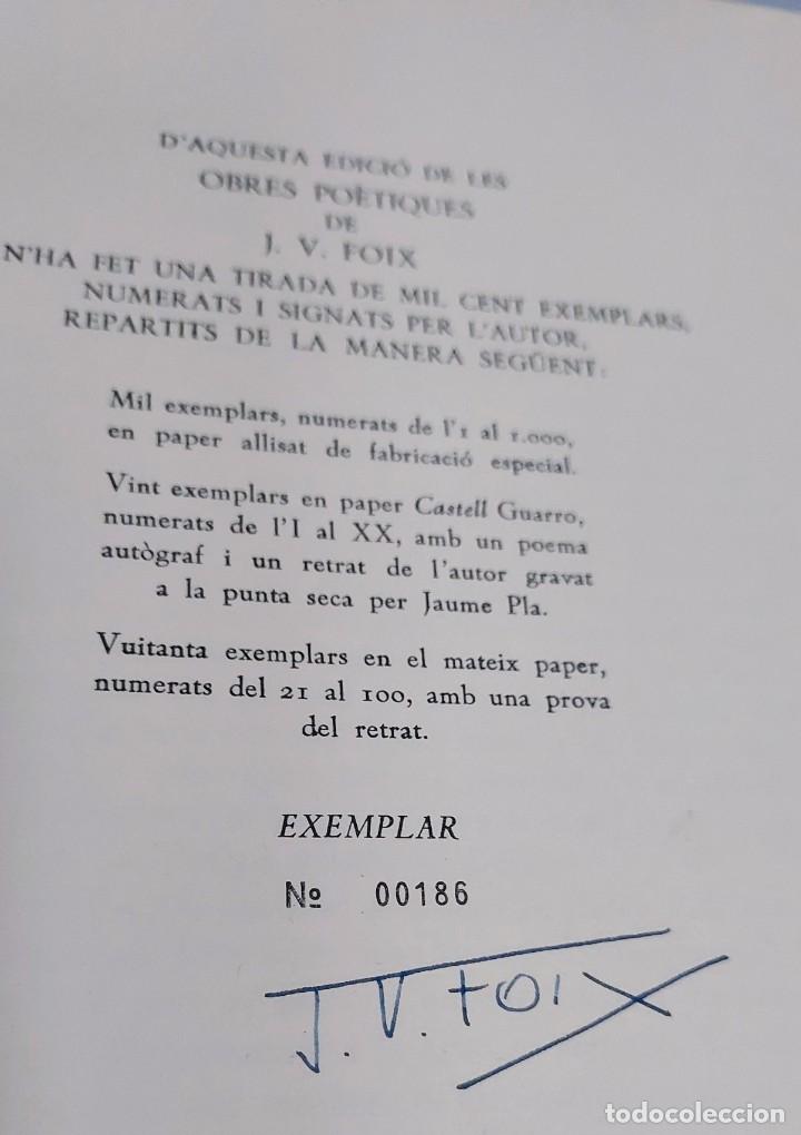 Libros: OBRES POETIQUES - J.V. FOIX - Foto 2