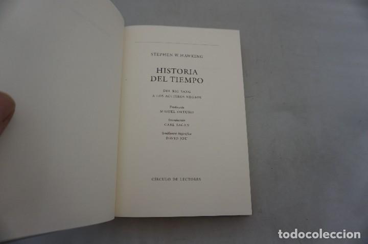 Libros: AR3/ HISTORIA DEL TIEMPO - STEPHEN W. HAWKING / CIRCULO DE LECTORES - Foto 2