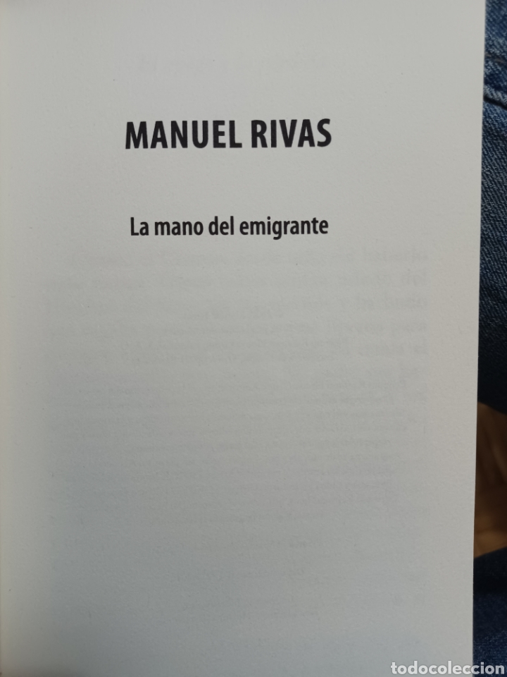 Libros: Barybook C26. La mano del emigrante Manuel Rivas de bolsillo - Foto 3