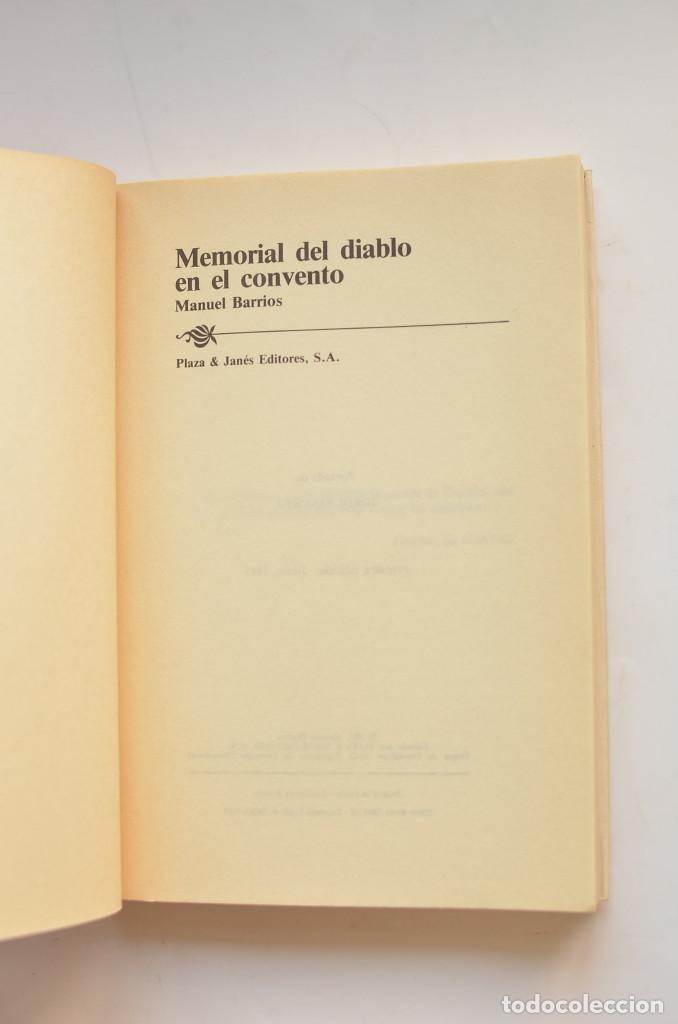 Libros: Memorial del diablo en el convento - BARRIOS, Manuel - Foto 2
