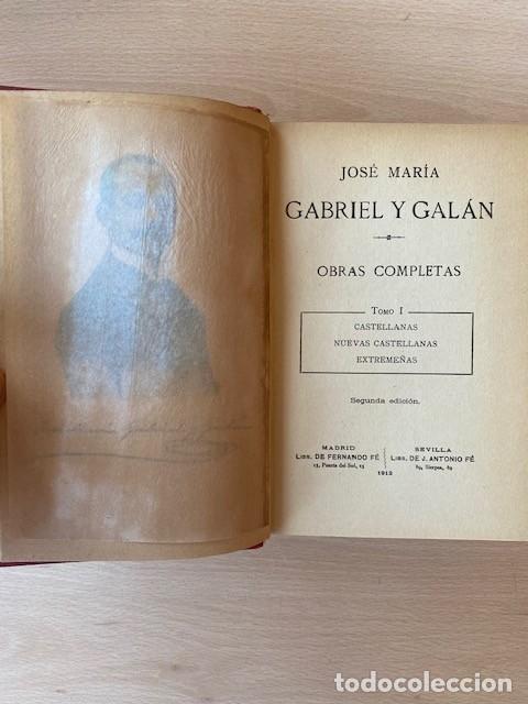 Libros: GABRIEL Y GALAN OBRAS COMPLETAS - Gabriel Y galan - Foto 2
