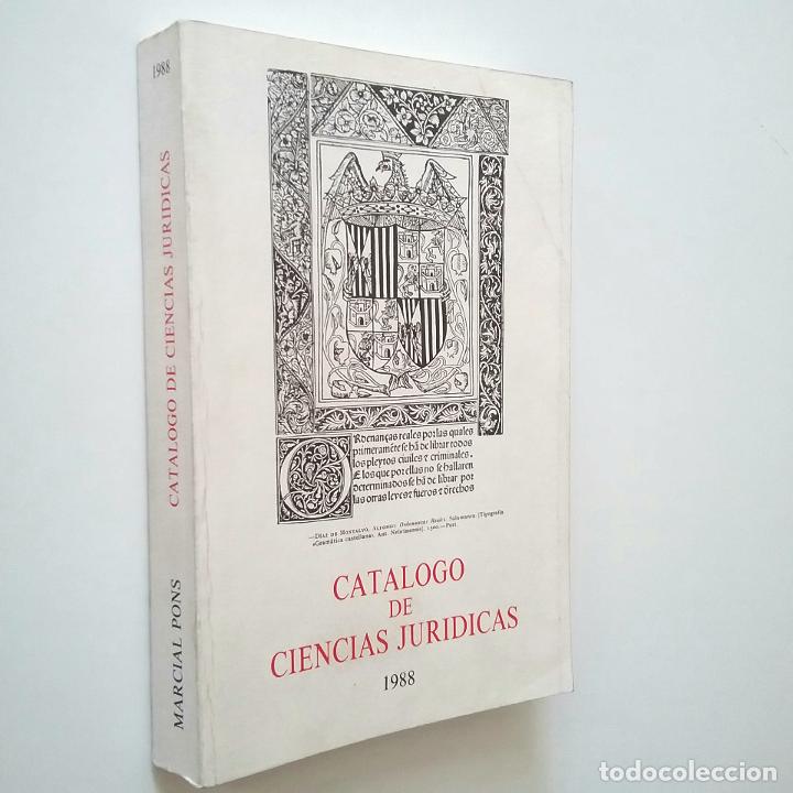 Cat&aacute;logo de Ciencias Jur&iacute;dicas 1988