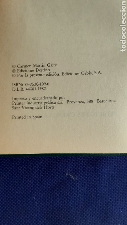 Libros: ENTRE VISILLOS, CARMEN MARTIN GAITE, ESTADO ACEPTABLE - Foto 2