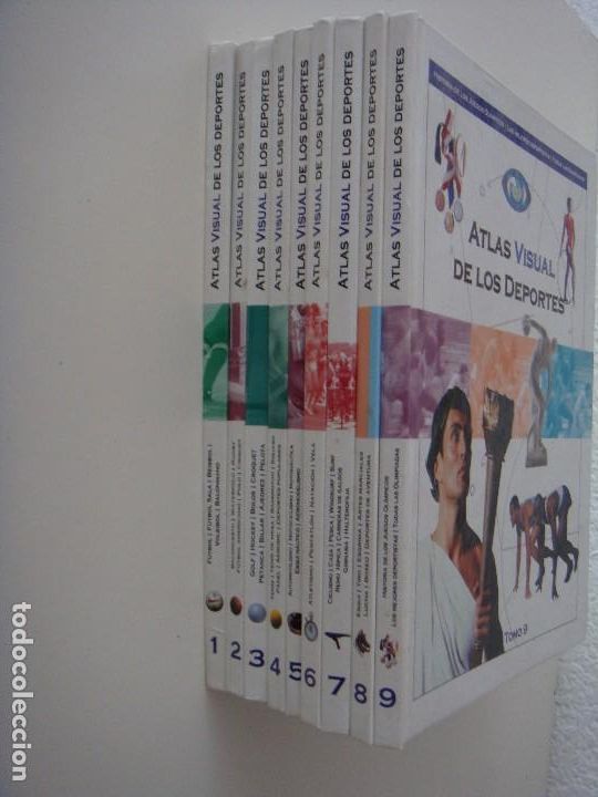 Libros: ATLAS VISUAL DE LOS DEPORTES 9 TOMOS - Foto 1