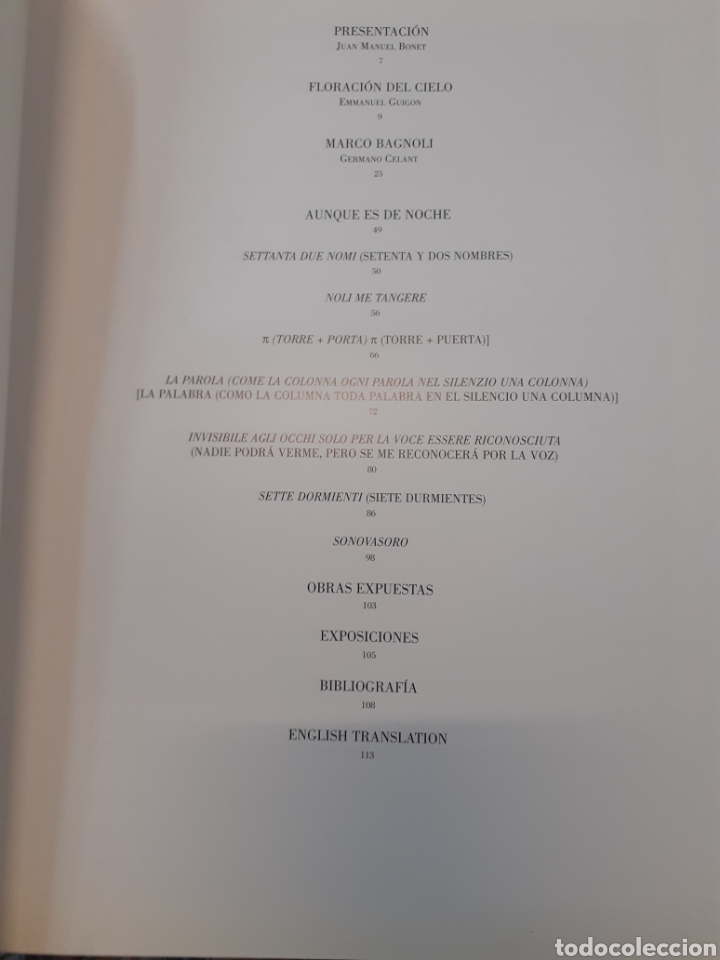 Libros: MARCO BAGNOLI. IVAM - GUIGON,Emmanuel (Comisario) - Foto 3
