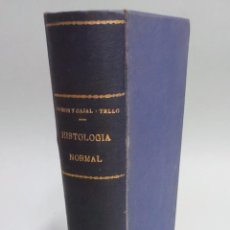 Libros: ELEMENTOS DE HISTOLOGIA NORMAL Y DE TECNICA MICROGRAFICA - RAMON Y CAJAL / J.F. TELLO Y MUÑOZ 1931