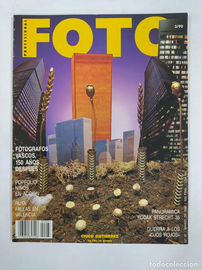 Libri di seconda mano: REVISTA FOTO PROFESIONAL. N&ordm; 87. MARZO 1990. FOT&Oacute;GRAFOS VASCOS 150 A&Ntilde;OS DESPUES. TDKR69 -