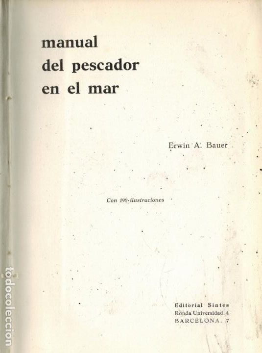 Libros: MANUAL DEL PESCADOR EN EL MAR - Foto 1