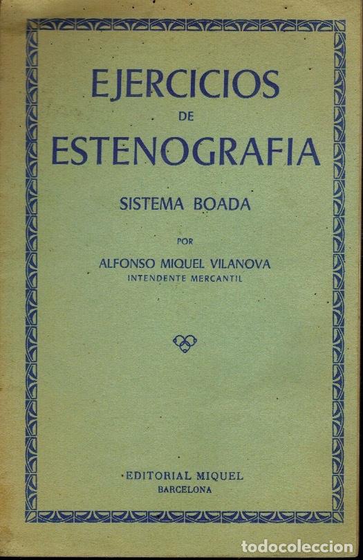 Libros: EJERCICIOS DE ESTENOGRAF&Iacute;A (SISTEMA BOADA) - Foto 1
