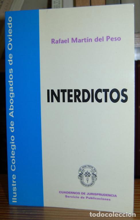 Libros: INTERDICTOS - MARTIN DEL PESO, Rafael - Foto 1