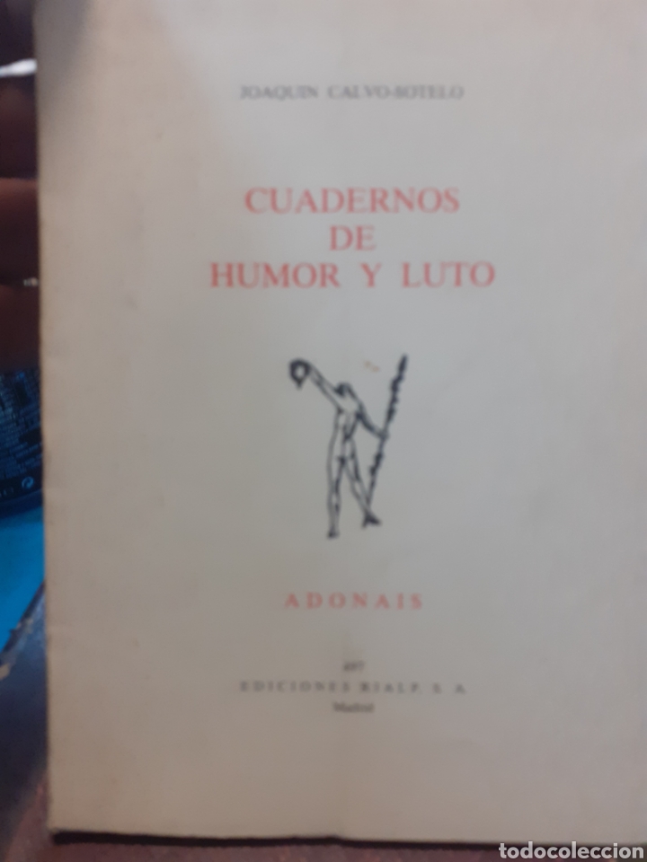 Libros: CUADERNOS DE HUMOR Y LUTO - CALVO SOTELO,Joaquin - Foto 1