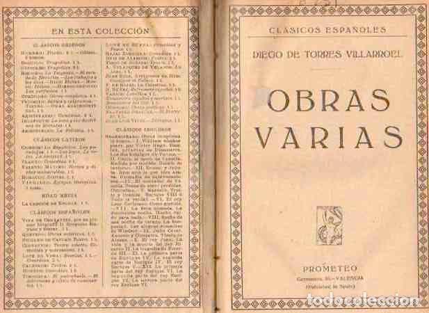 Libros: Obras Varias - Torres Villarroel, Diego de - Foto 1