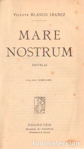 Libros: Mare Nostrum - Blasco Ib&aacute;&ntilde;ez, Vicente - Foto 1