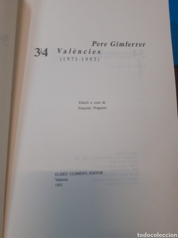 Libros: VALENCIES - GIMFERRER,Pere - Foto 3