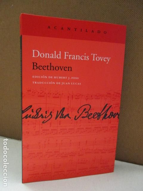 Libros: TOVEY, DONALD FRANCIS. - BEETHOVEN. - Foto 1