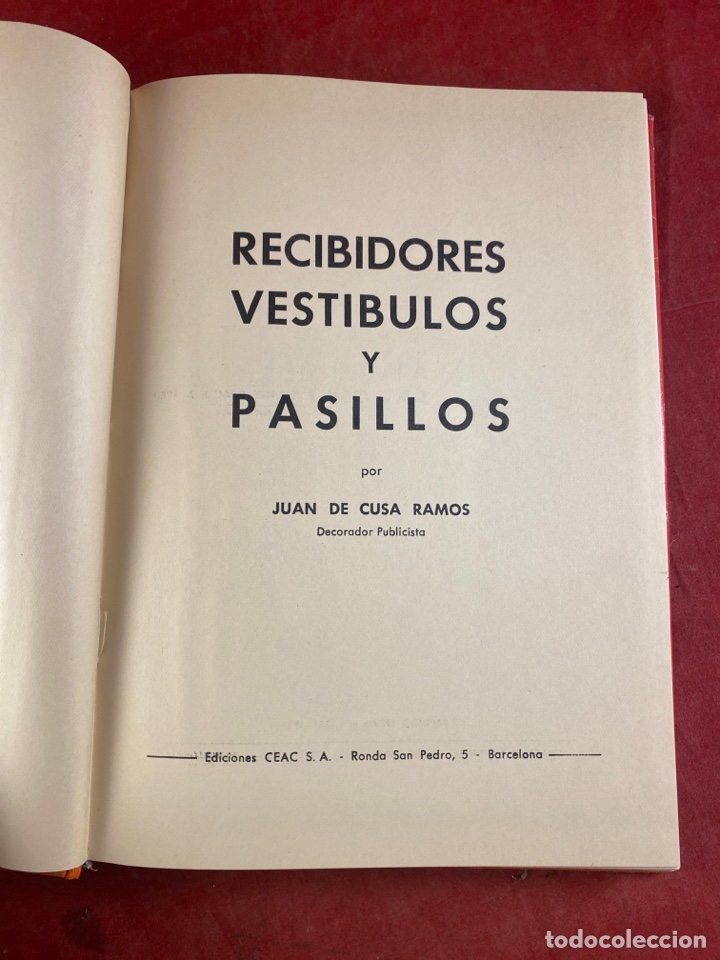 Libros: RECIBIDORES Y PASILLOS. JUAN DE CUSA - Foto 2