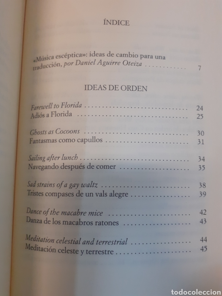 Libros: IDEAS DE ORDEN. 1&ordf; Edici&oacute;n - STEVENS,Wallace - Foto 4