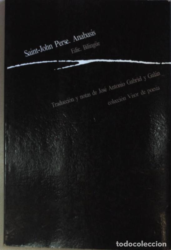Libros: AN&Aacute;BASIS - SAINT JOHN PERSE - Foto 1