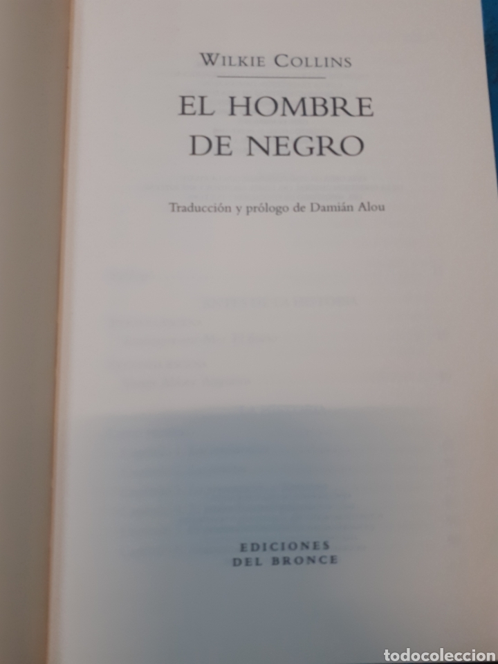 Libros: EL HOMBRE DE NEGRO - COLLINS,Wilkie - Foto 3